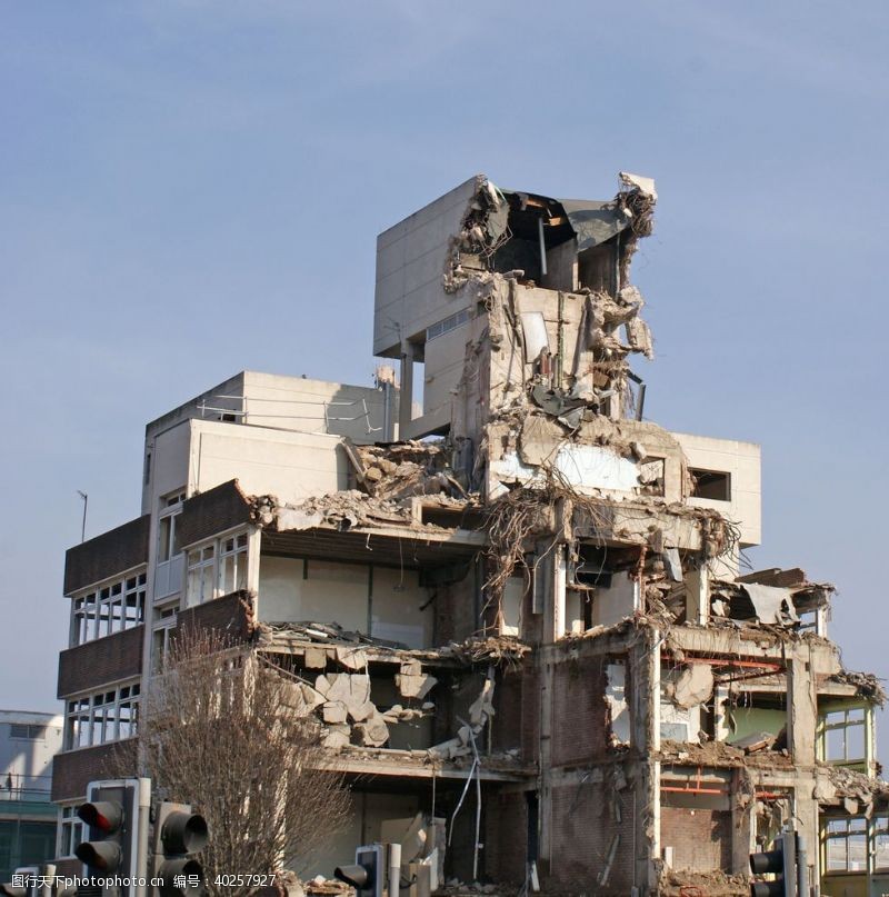 地震老旧建筑图片