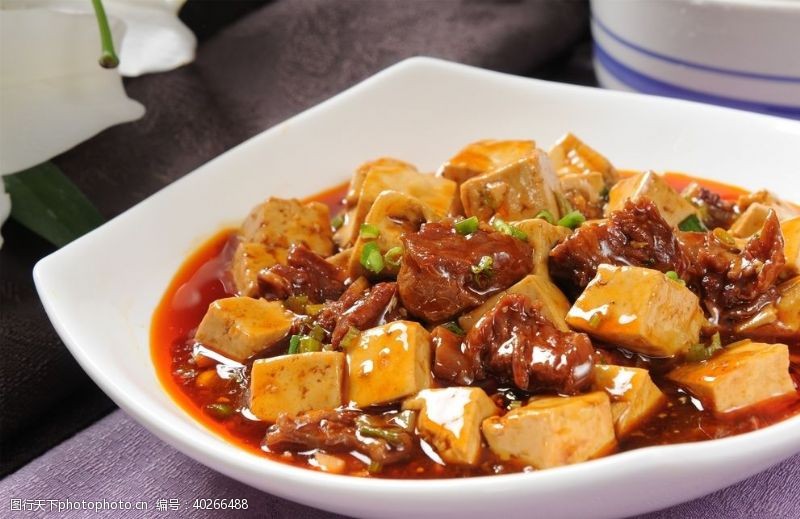 豆油干麻婆豆腐图片