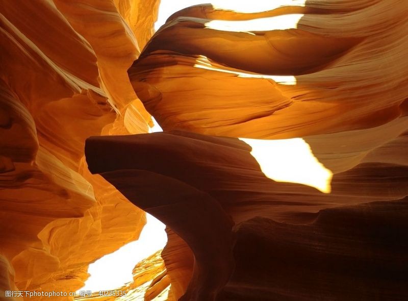 光点美国亚利桑那州羚羊峡谷风景图片