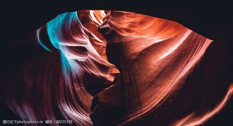旅游海报美国亚利桑那州羚羊峡谷风景图片