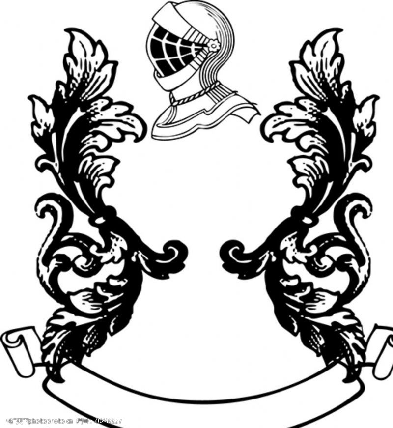 西式边框欧式徽章图片