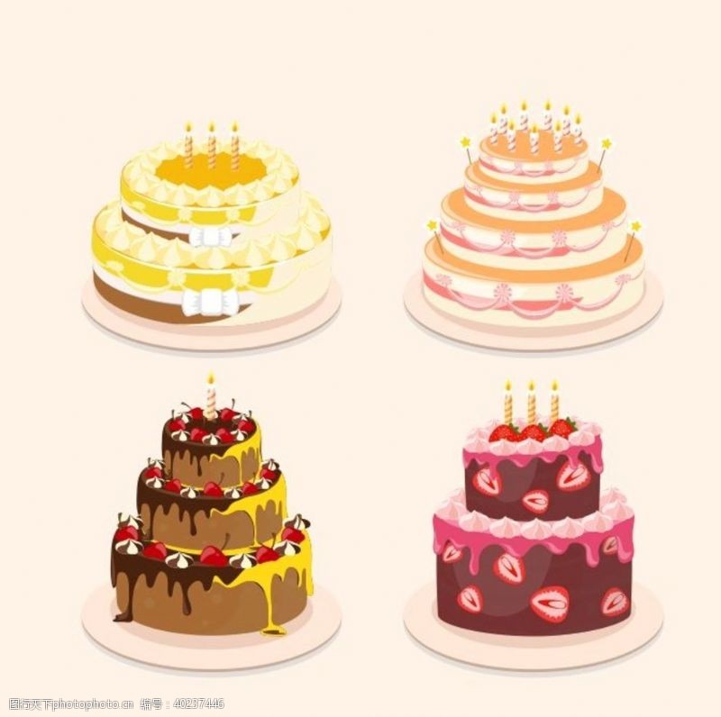 生日蜡烛生日蛋糕图片
