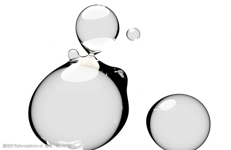 水纹设计水滴免抠泡泡透明肥皂泡泡图片