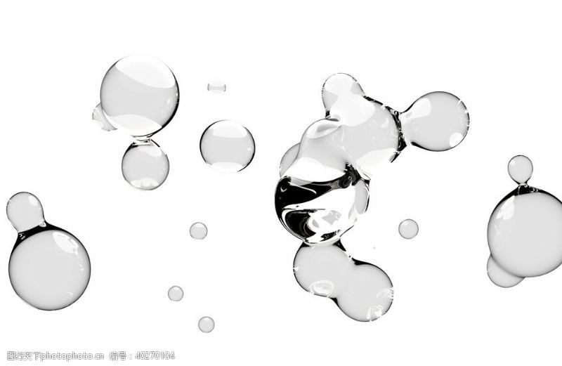 肌理水滴免抠泡泡透明肥皂泡泡图片