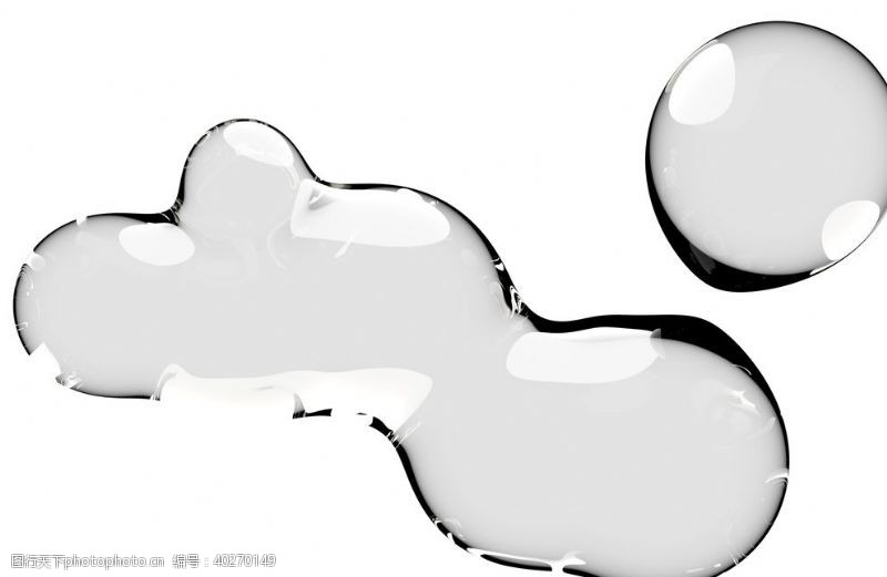 球水滴水珠泡泡透明肥皂泡泡图片