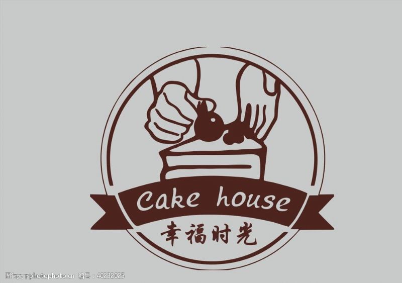 蛋糕图标幸福时光logo图片