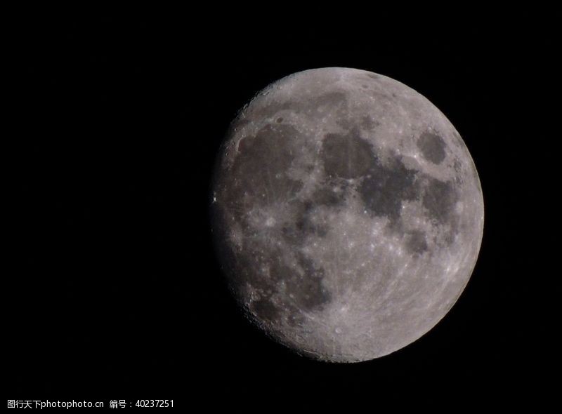 宇宙背景月亮图片