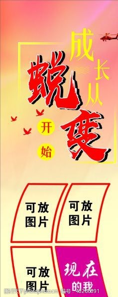 军成长蜕变图片