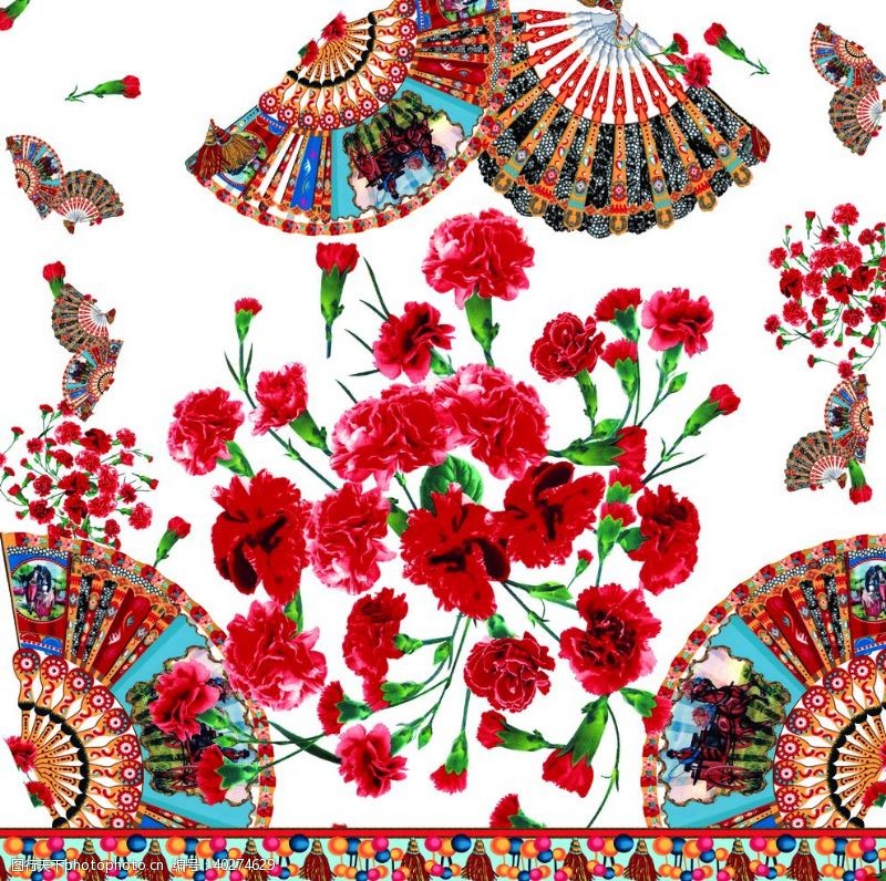 花蝶方巾图片