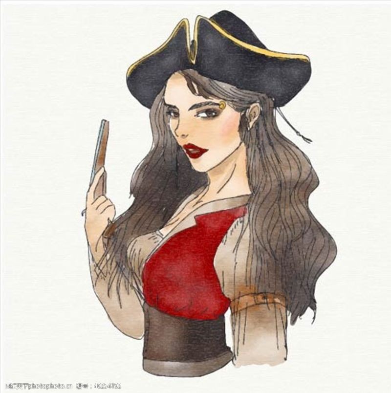 女生海盗图片