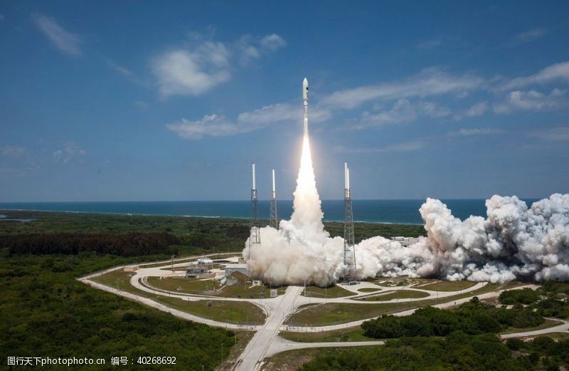 科幻星系航天器载人火箭航天科技图片