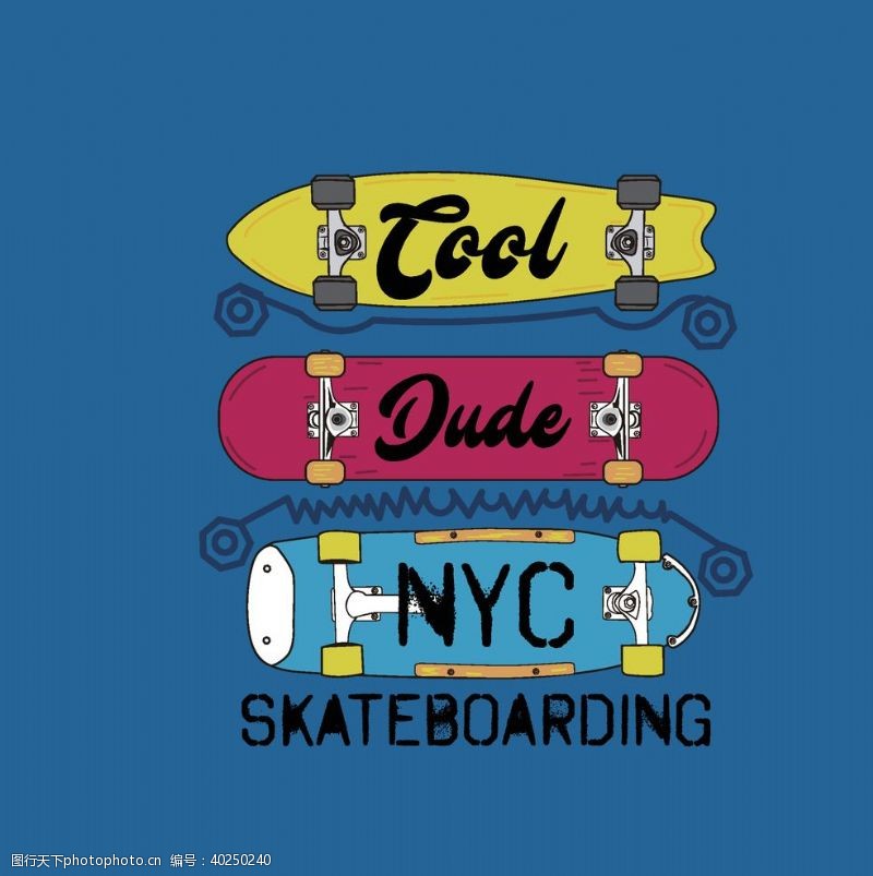 t恤海报滑板体育运动SKATE字图片