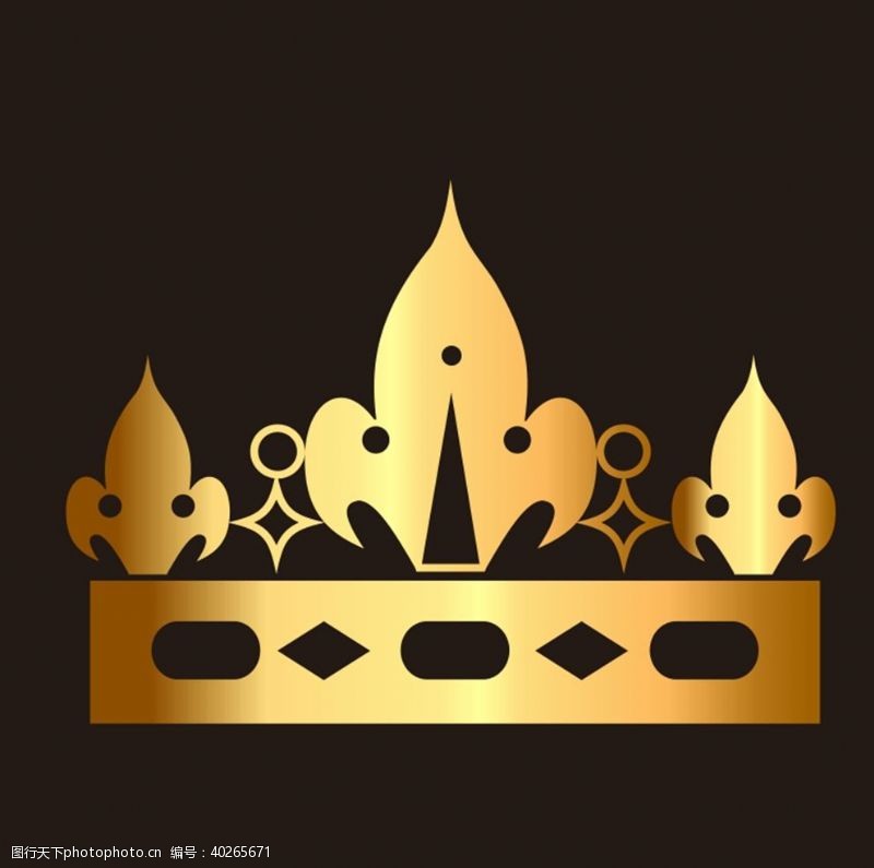 金色材质皇冠图片