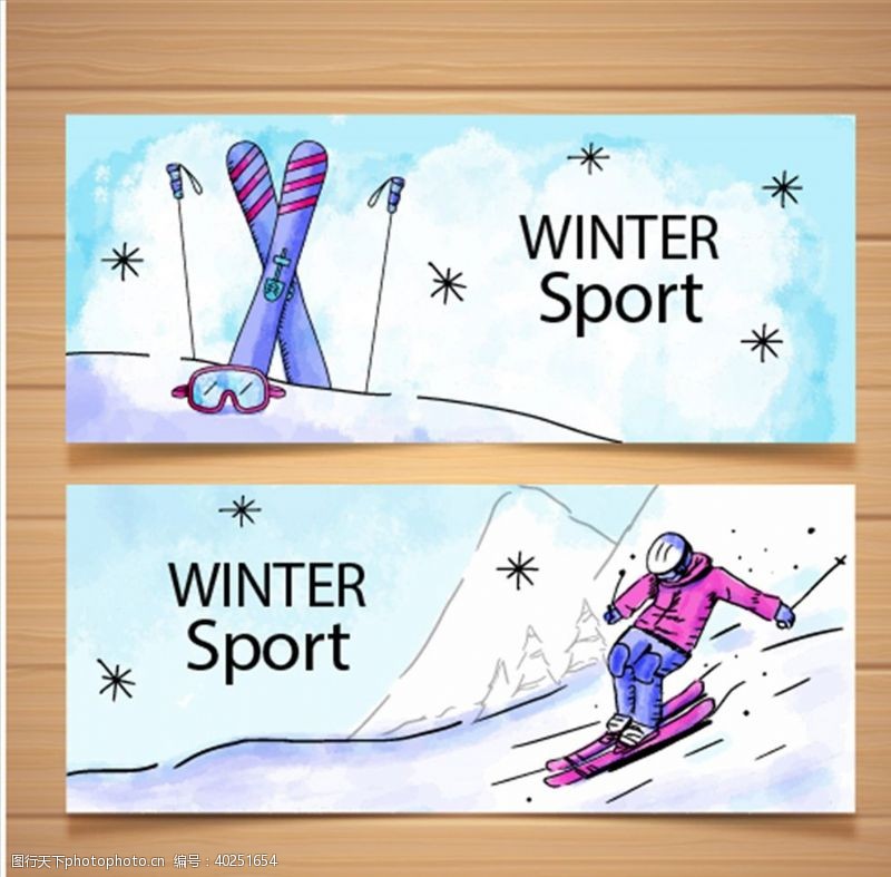 冰箱海报滑雪图片