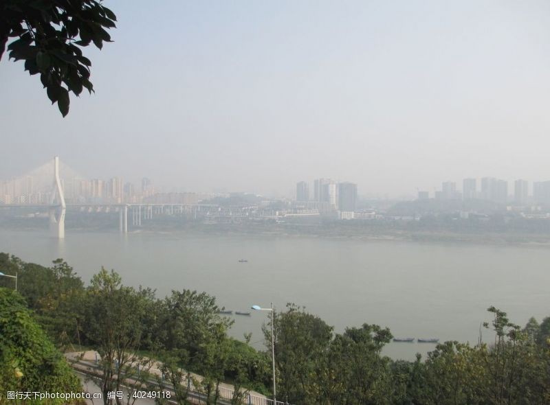重庆建筑风景江边图片
