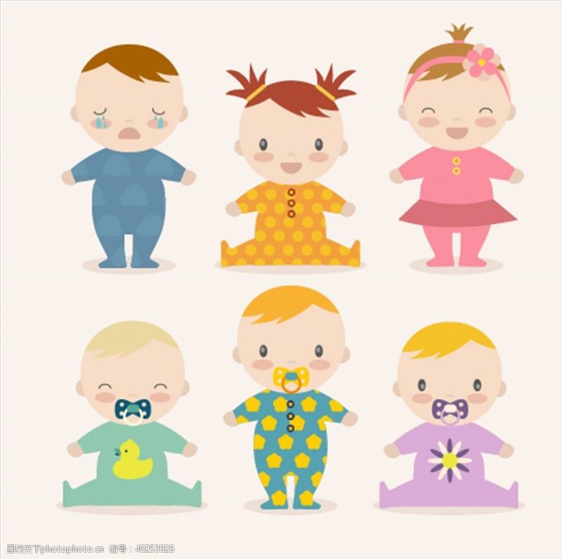 卡通婴儿素材可爱婴儿图片