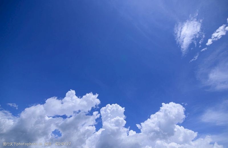 照片素材蓝天白云图片