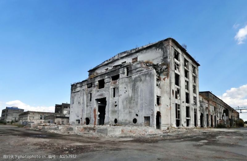 建筑工地老旧建筑图片