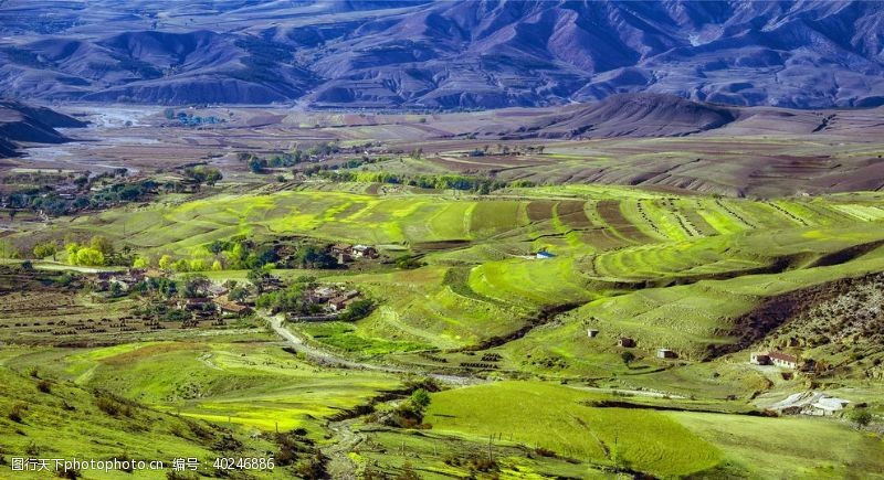 古风场景内蒙古草原图片