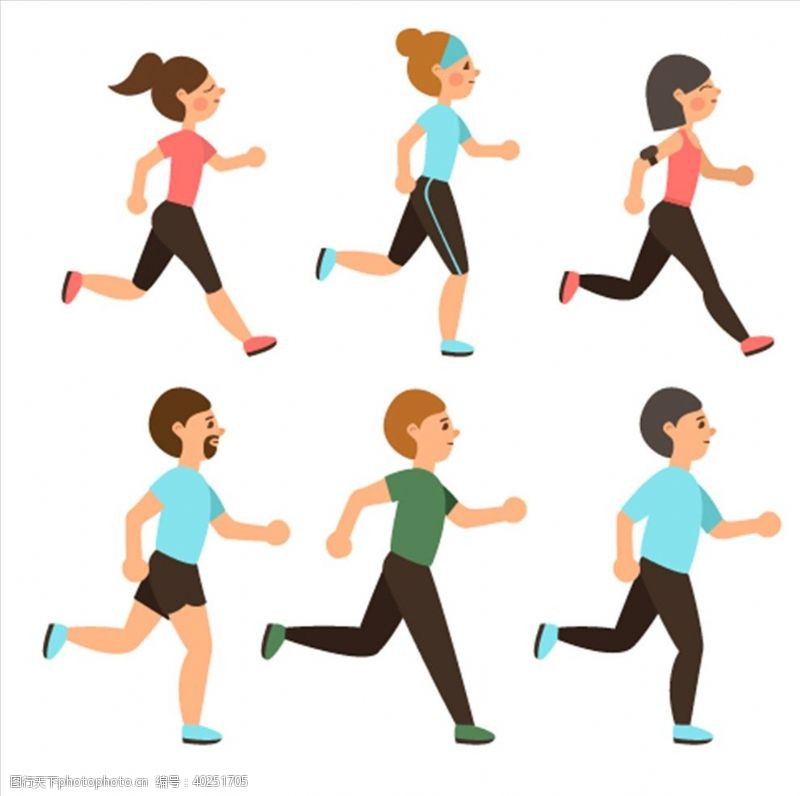 女人海报跑步图片