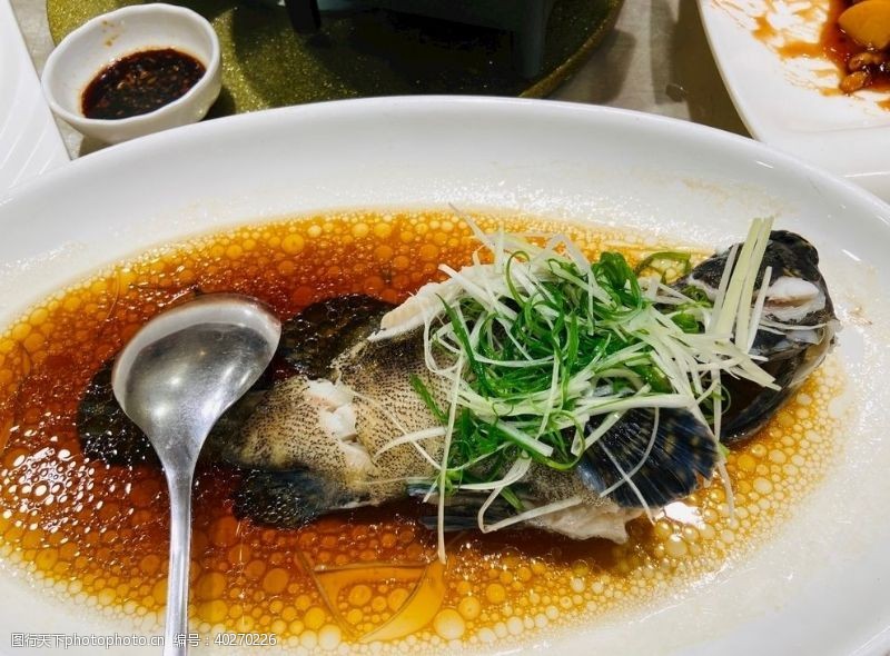 美食宣传清蒸桂花鱼图片