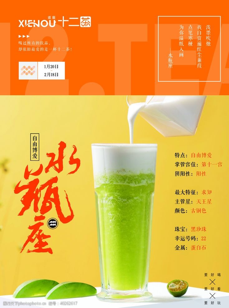 水瓶座十二茶图片