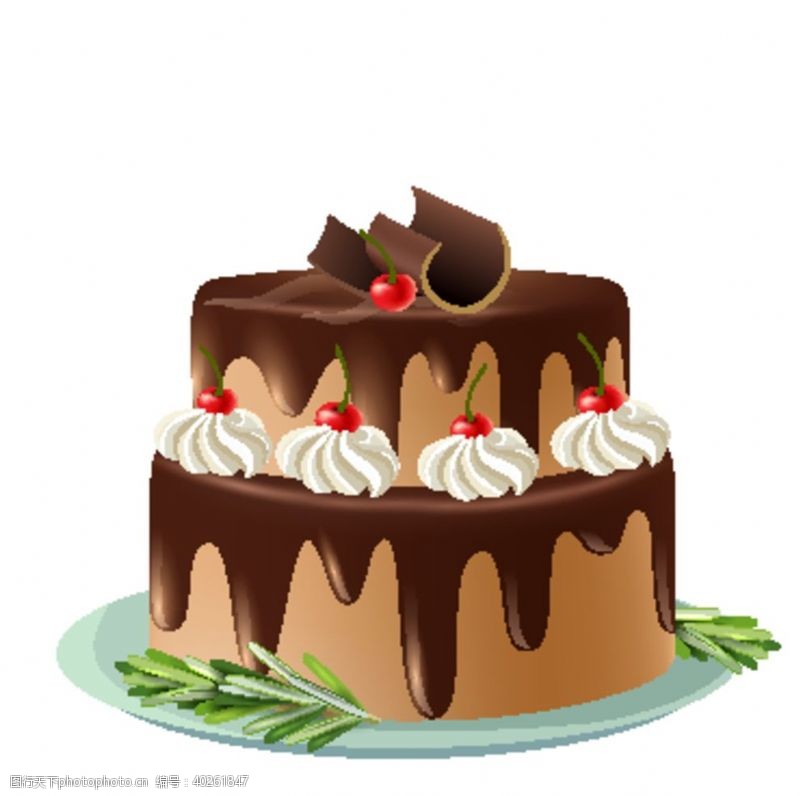 生日蛋糕矢量蛋糕图片