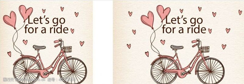 幼儿卡通手绘自行车图片