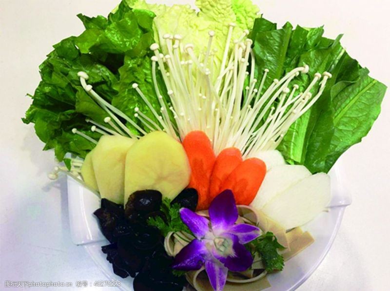 饮食养生蔬菜拼盘图片