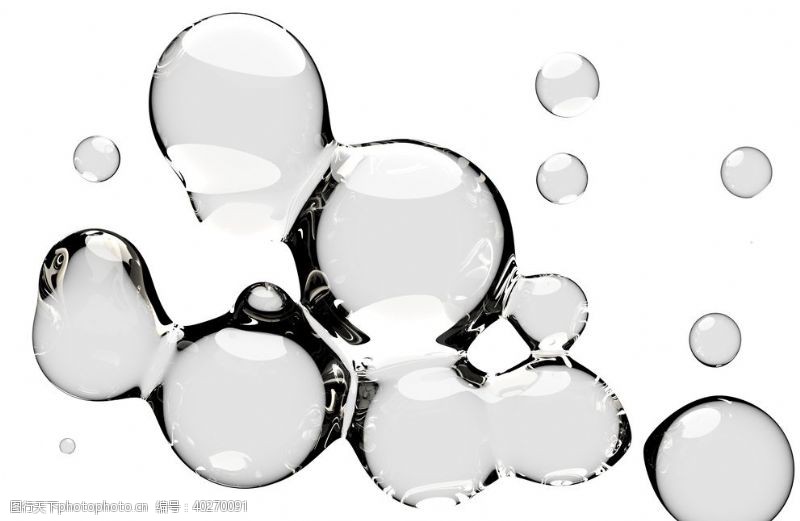 水纹设计水滴免抠泡泡透明肥皂泡泡图片
