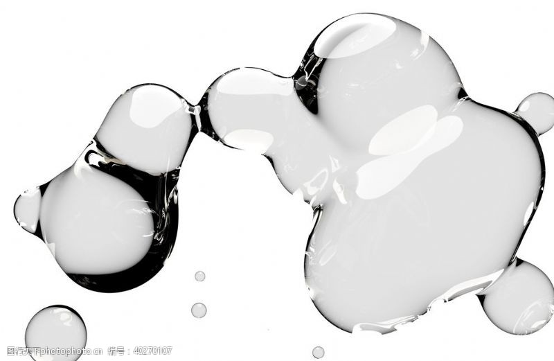 纹理水滴免抠泡泡透明肥皂泡泡图片
