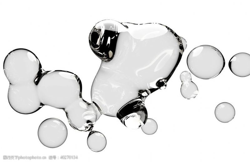 泡水水滴水珠泡泡透明肥皂泡泡图片