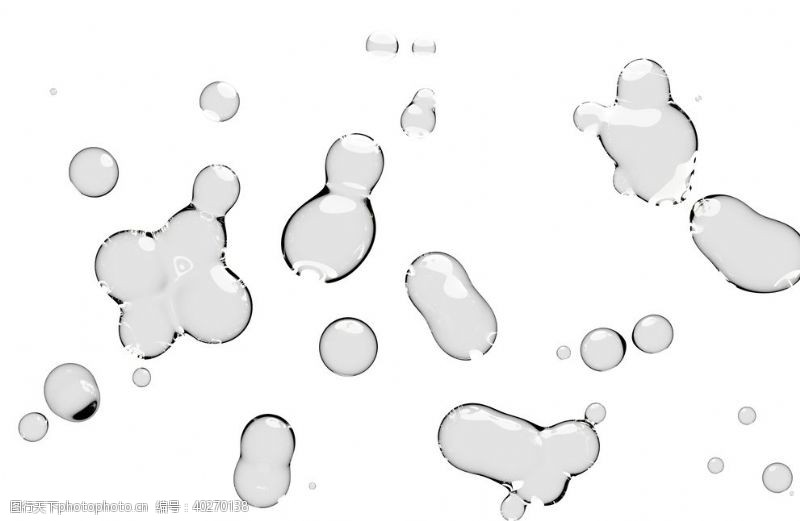 水滴设计水滴水珠泡泡透明肥皂泡泡图片