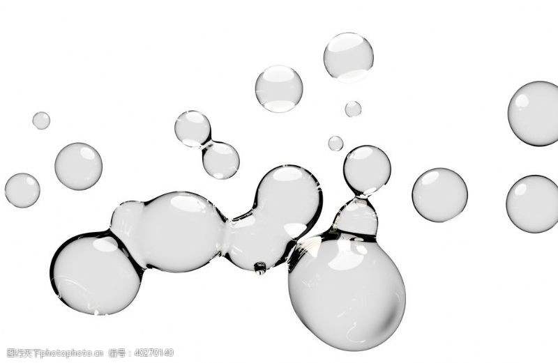 气泡水滴水珠泡泡透明肥皂泡泡图片