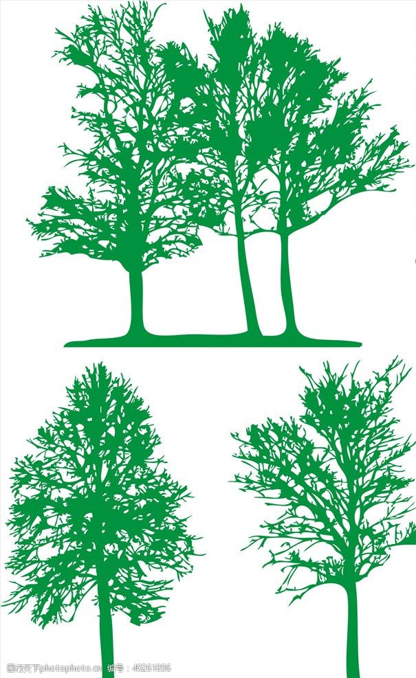 环保绿叶树图片