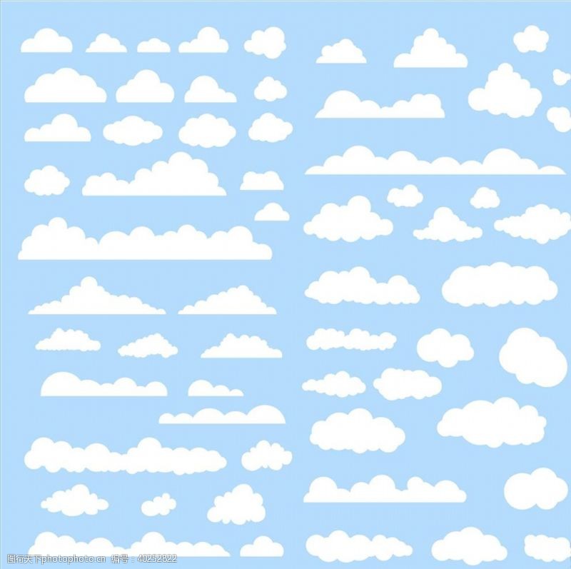 形状天空云朵图片