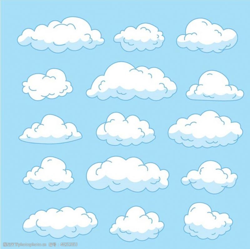 蓝色的天空云朵图片