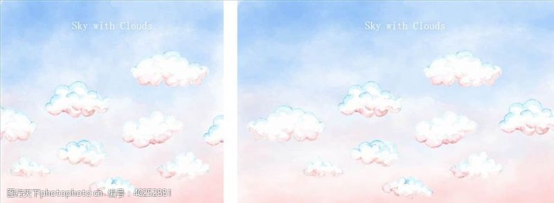 蓝色的天空云朵图片