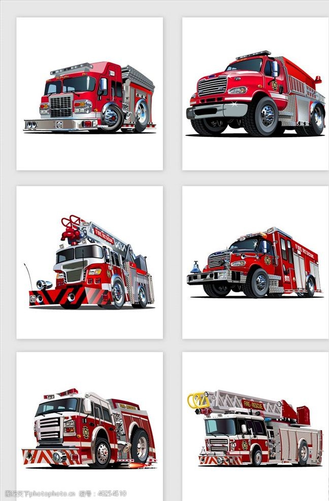 消防安全标语消防车图片