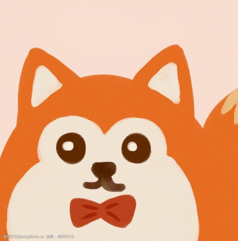 可爱的卡通小狐狸可爱壁纸背景图片