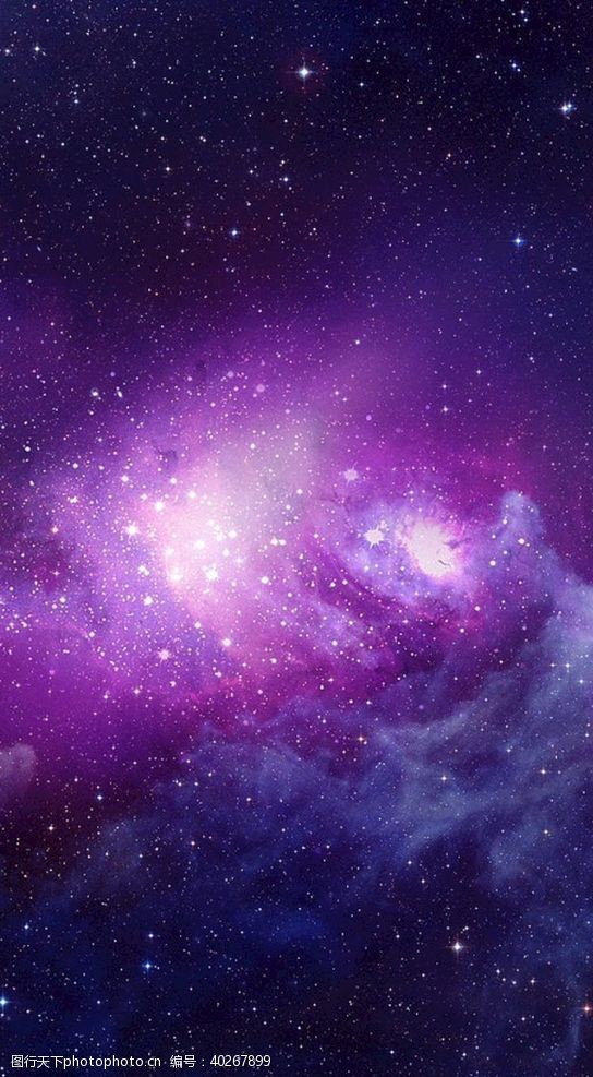 深紫星空背景图片