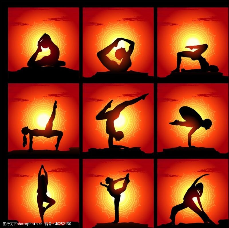 全民健身瑜伽锻炼图片