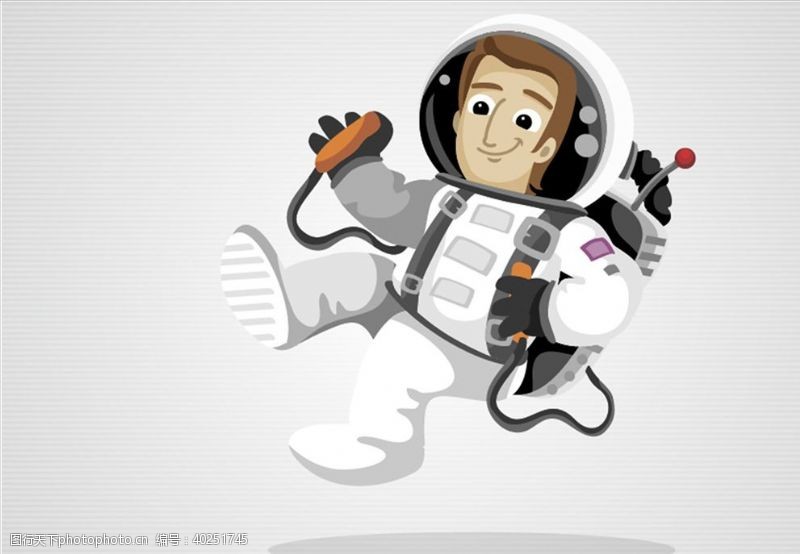 卡通印花宇航员图片