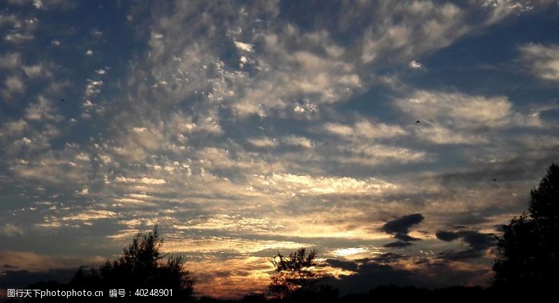 夕阳落日云图片