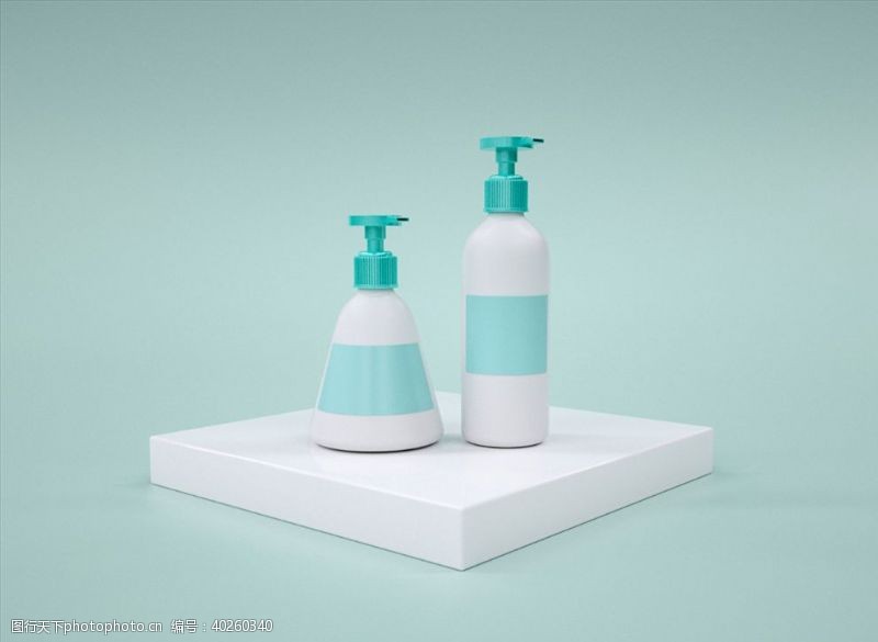 洗发瓶C4D模型洗发水沐浴露洗面瓶图片