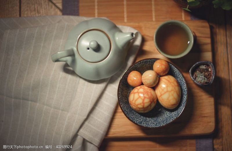 中式美食茶叶蛋图片