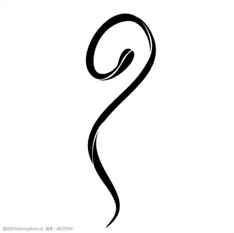 雕刻花纹抽象蛇图片