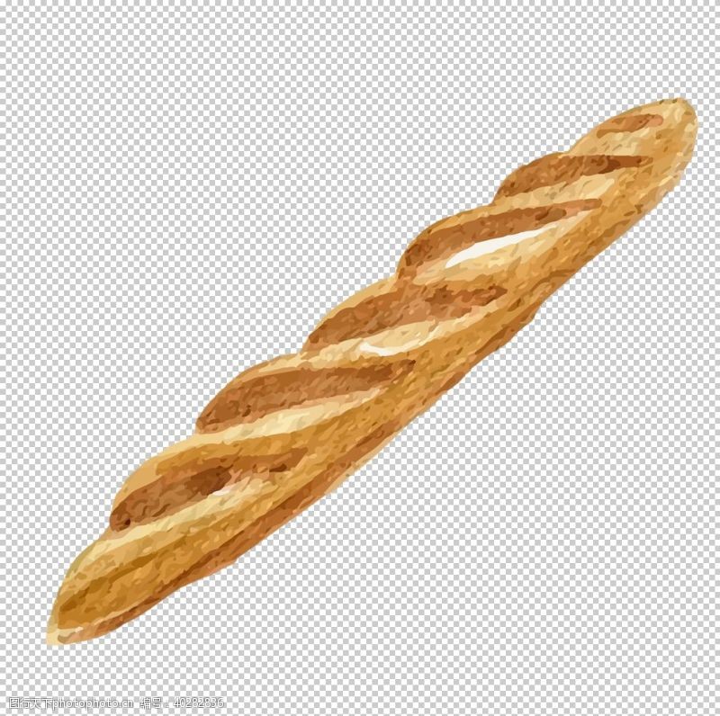 小吃单法式面包图片