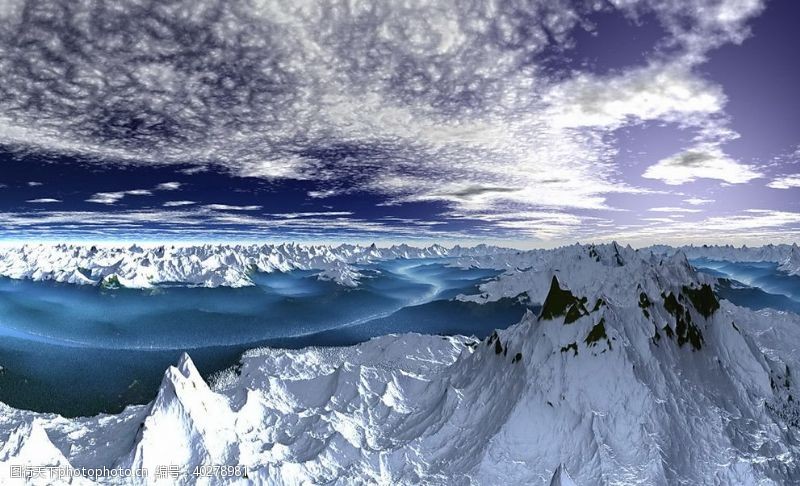 冰天雪地风景图片