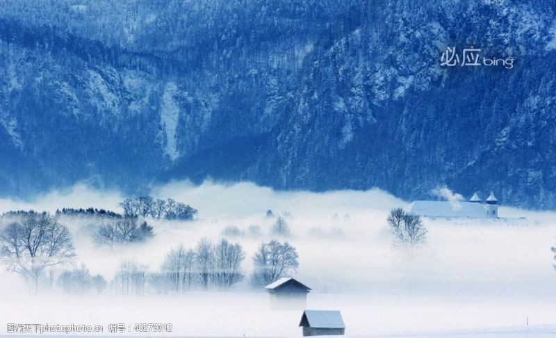 冬天背景风景图片